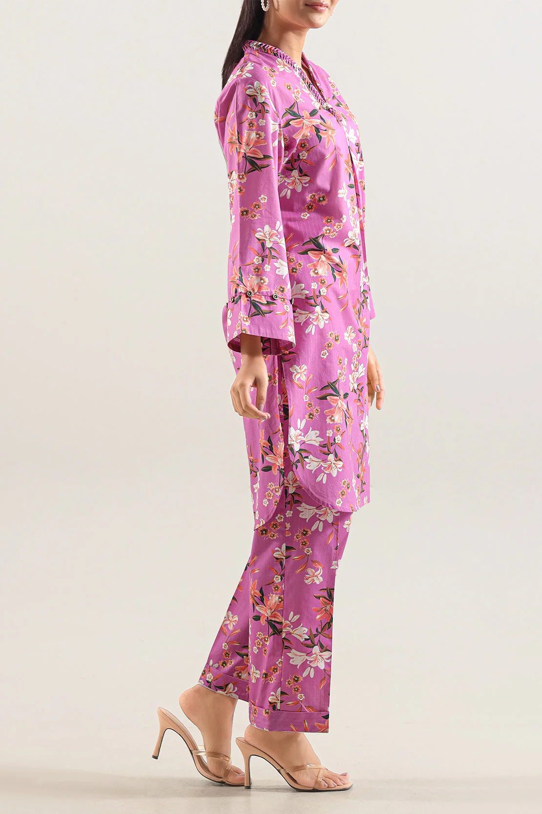 Printed Strip Lawn Stitched 2 Piece (Shirt/Trouser) - Image 2