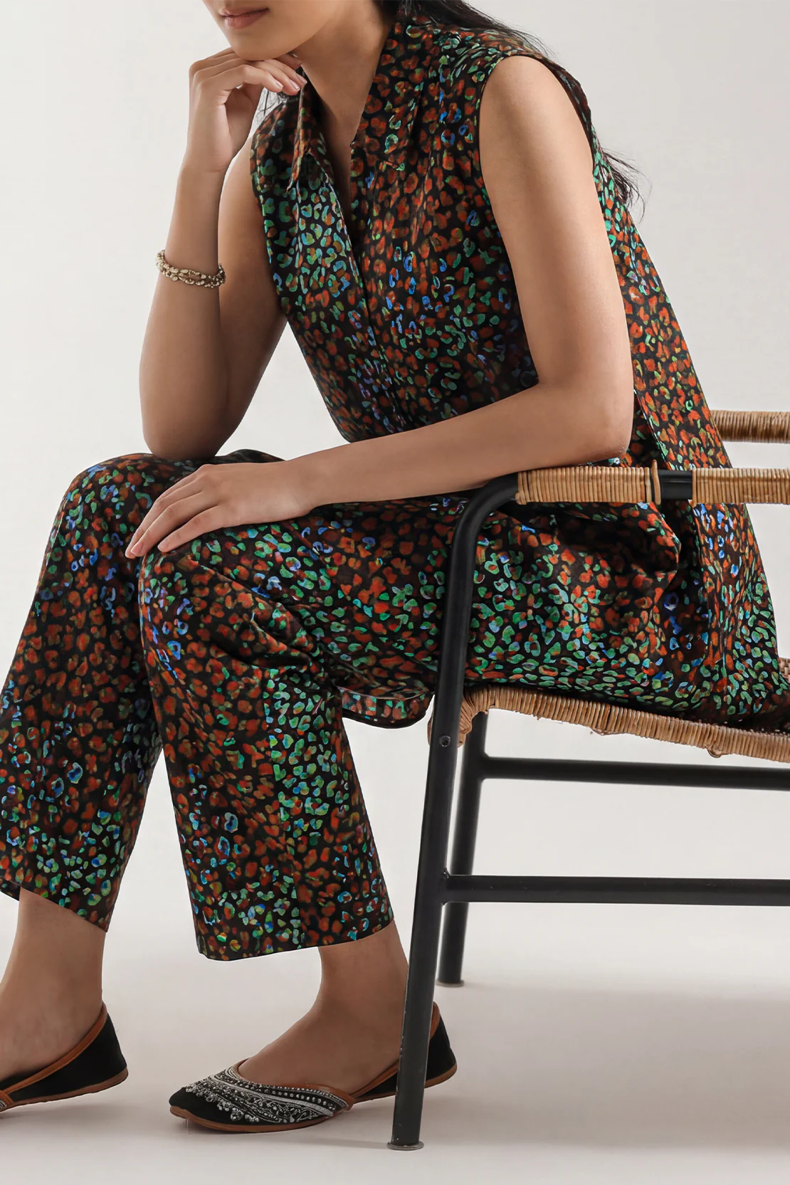 Printed Strip Lawn Stitched 2 Piece (Shirt/Trouser)