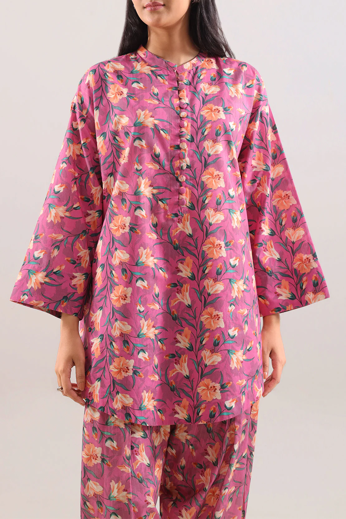 Printed Strip Lawn Stitched 2 Piece (Shirt/Trouser) - Image 2
