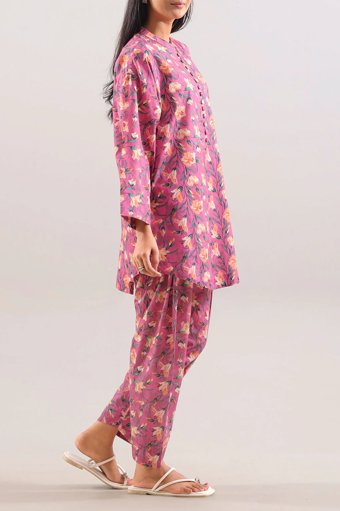 Printed Strip Lawn Stitched 2 Piece (Shirt/Trouser) - Image 3