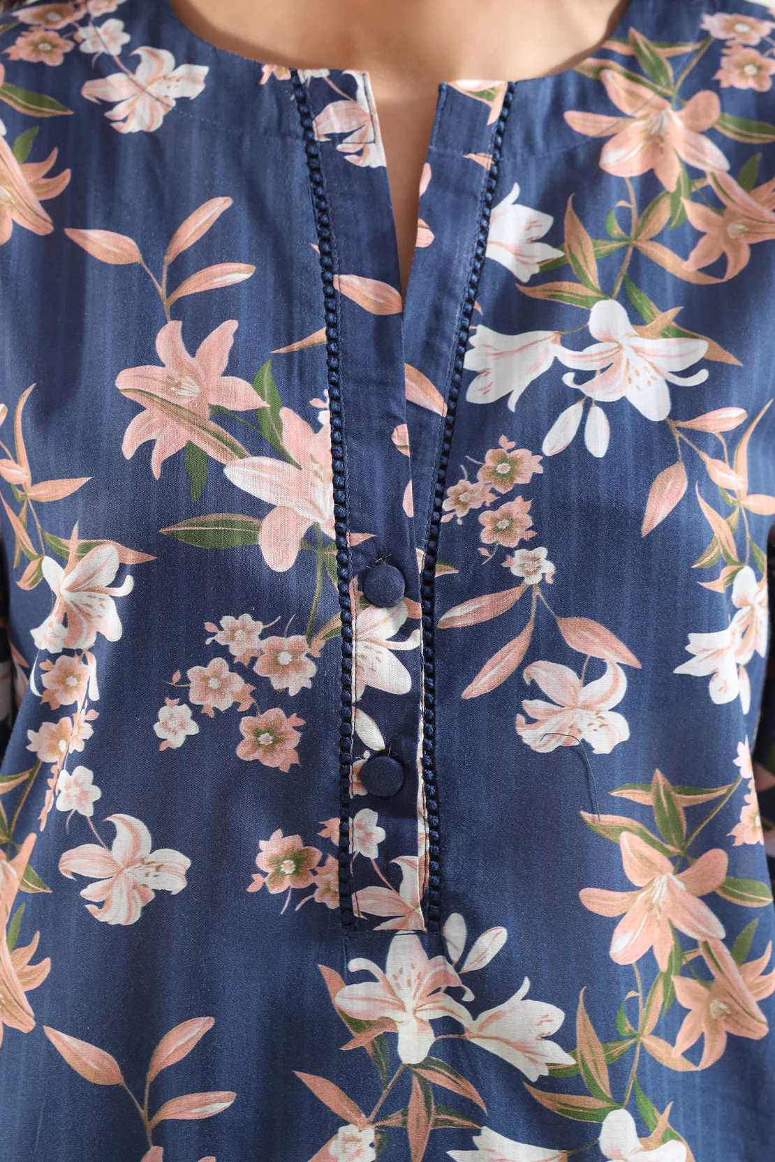 Printed Strip Lawn Stitched 2 Piece (Shirt/Trouser) - Image 4