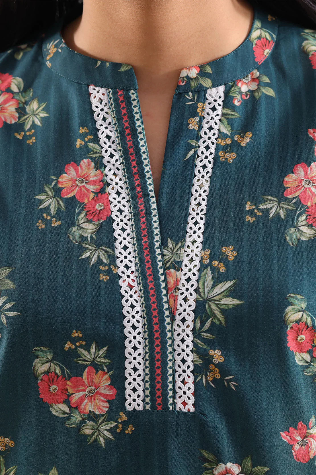Printed Strip Lawn Stitched 2 Piece (Shirt/Trouser) - Image 4