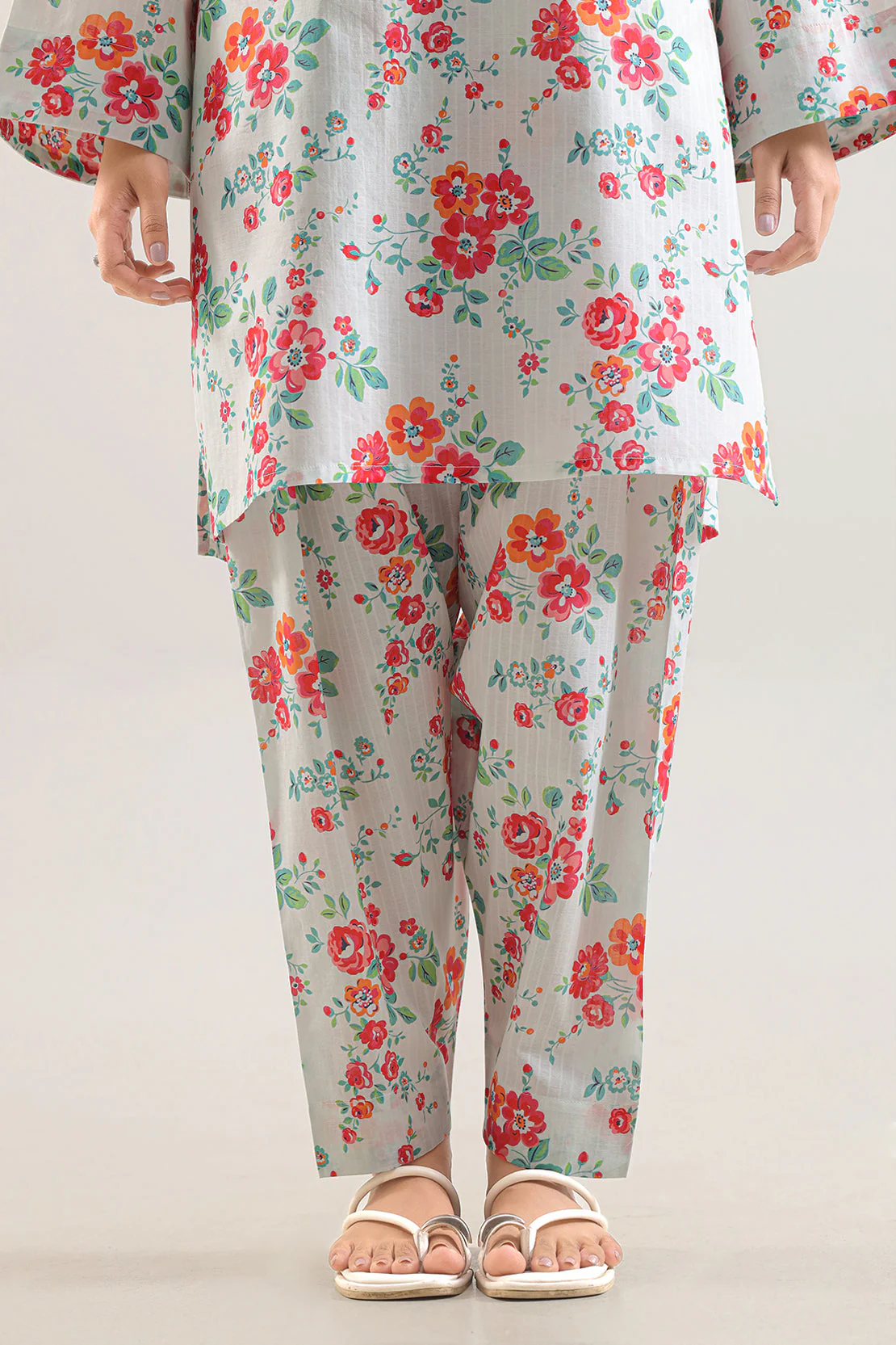 Printed Strip Lawn Stitched 2 Piece (Shirt/Trouser) - Image 5