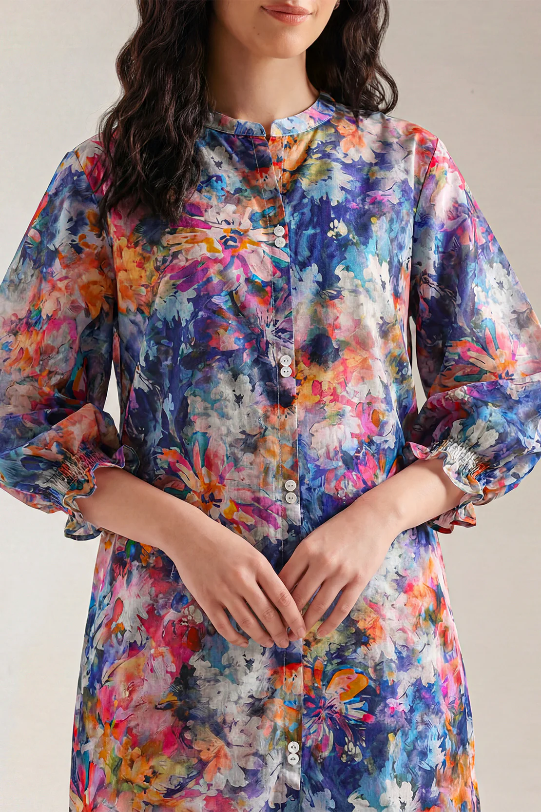 Printed Strip Lawn Stitched 2 Piece (Shirt/Trouser) - Image 2