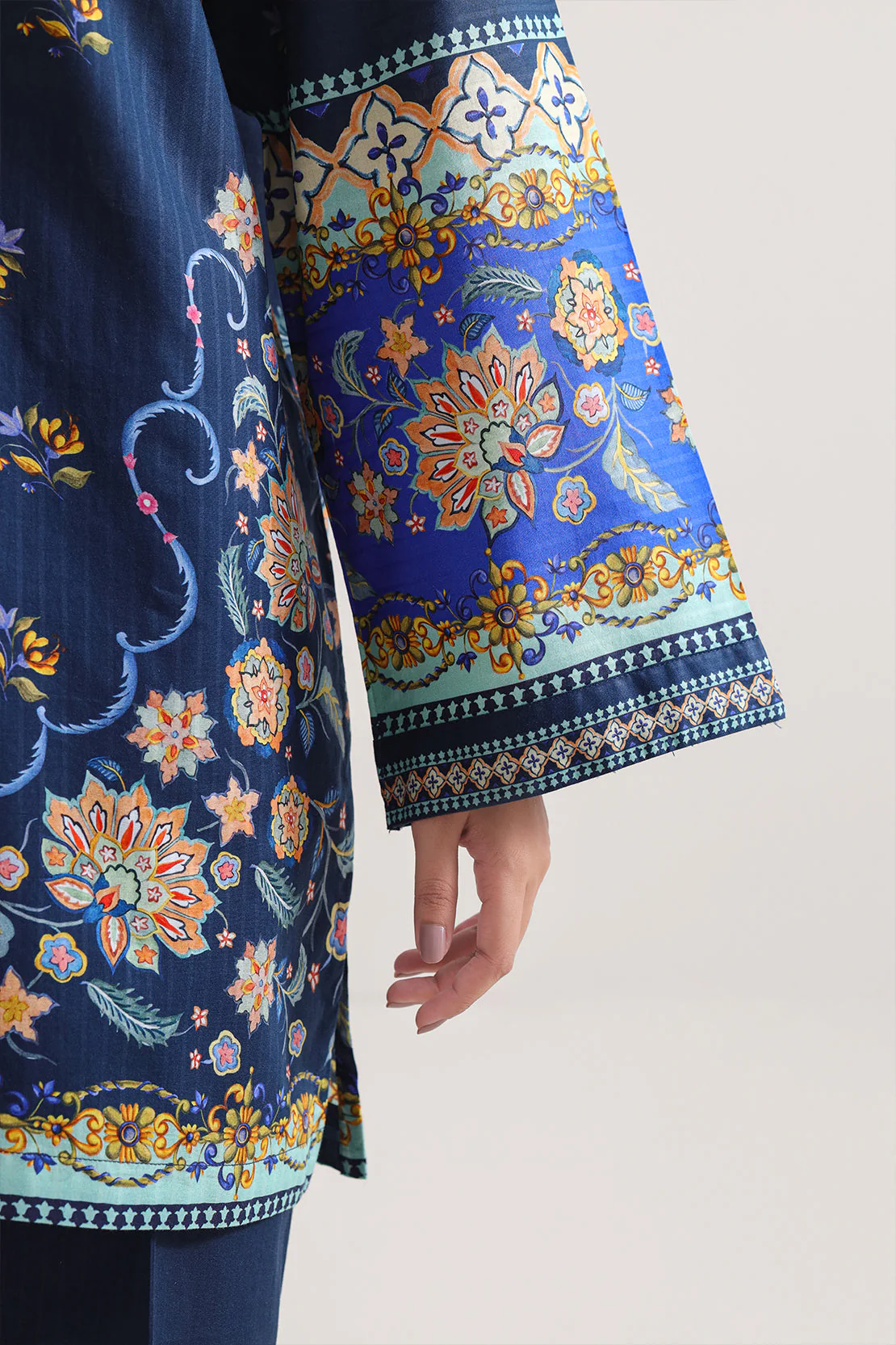 Printed Strip Lawn Stitched 2 Piece (Shirt/Trouser) - Image 4