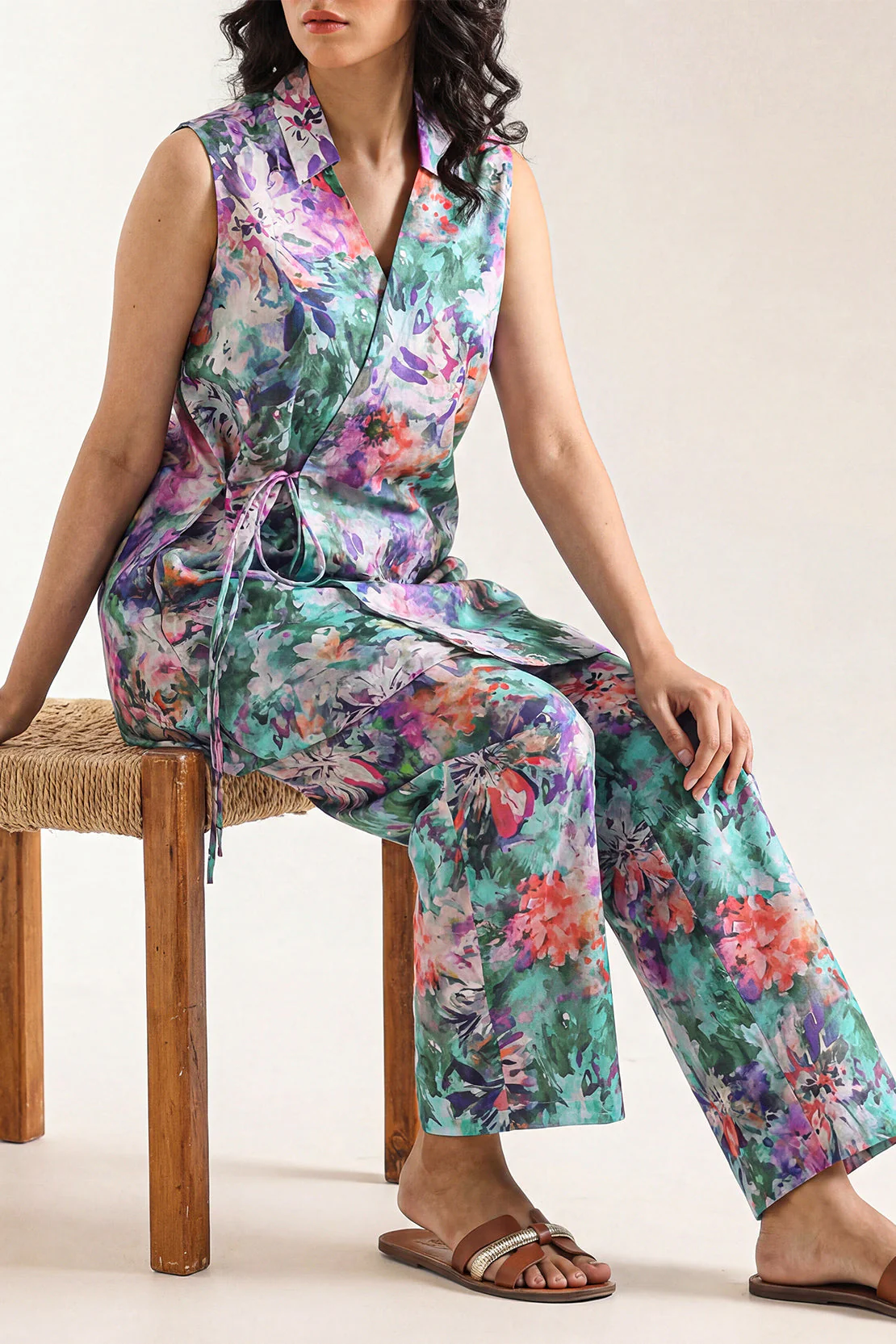 Printed Strip Lawn Stitched 2 Piece (Shirt/Trouser)