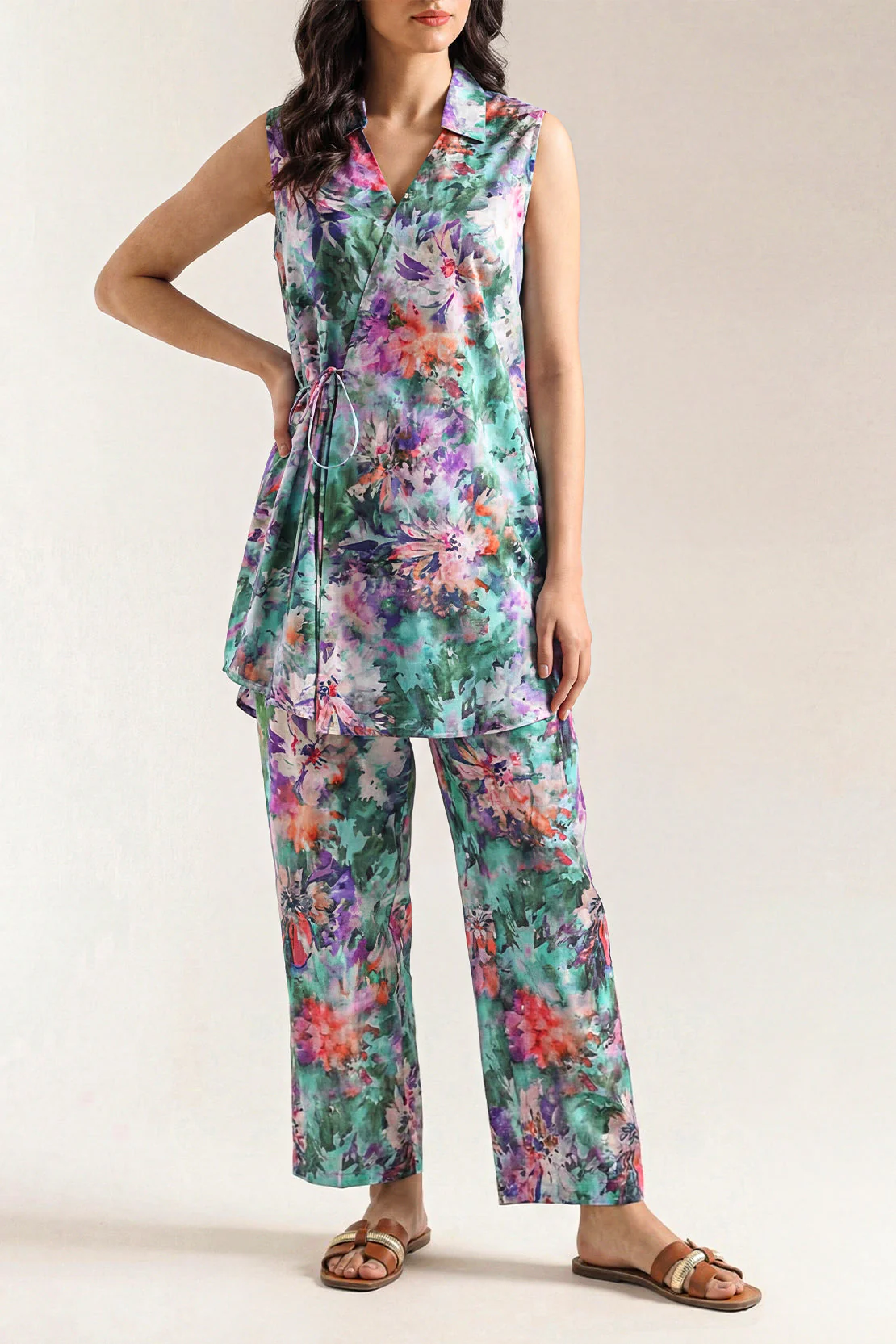 Printed Strip Lawn Stitched 2 Piece (Shirt/Trouser) - Image 3