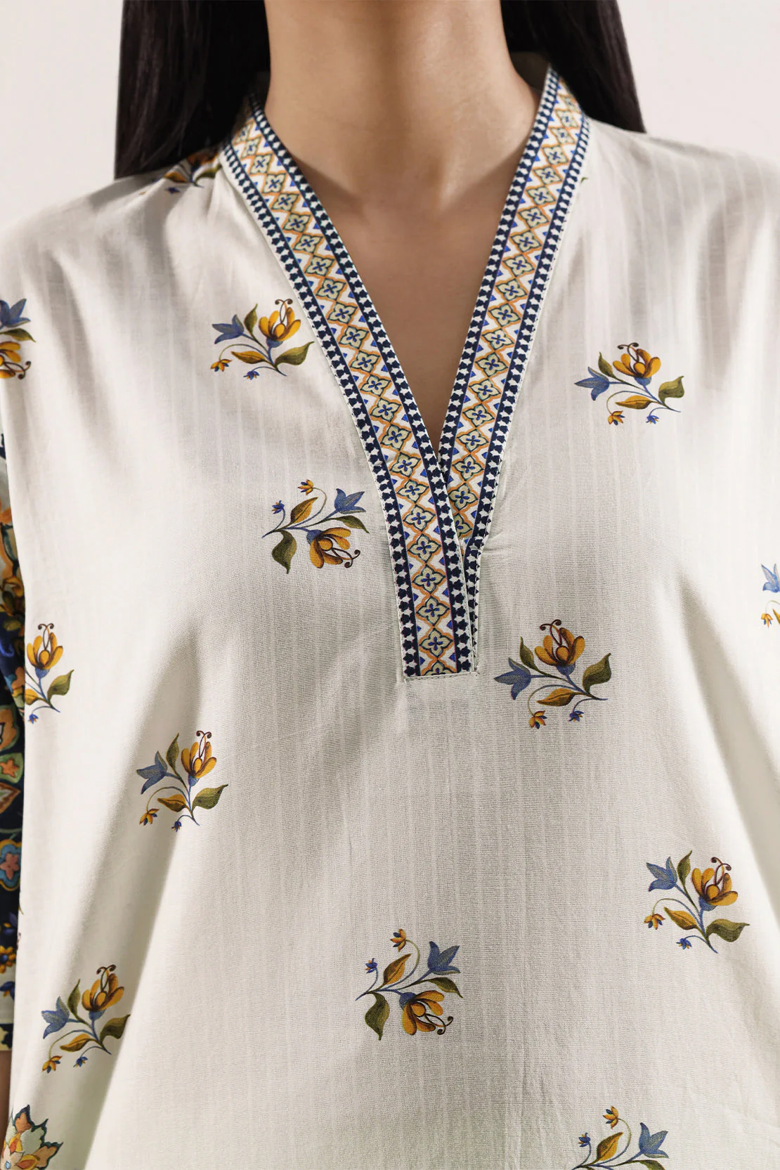 Printed Strip Lawn Stitched 2 Piece (Shirt/Trouser) - Image 3