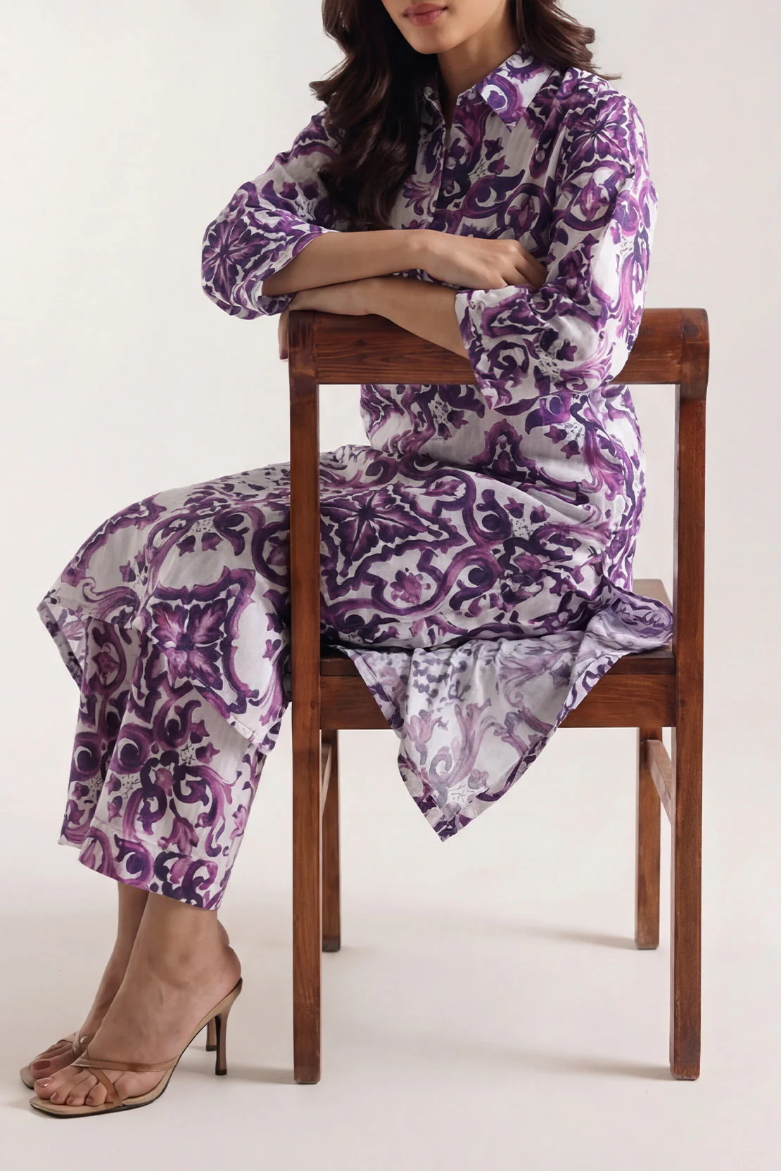 Printed Strip Lawn Stitched 2 Piece (Shirt/Trouser) - Image 3