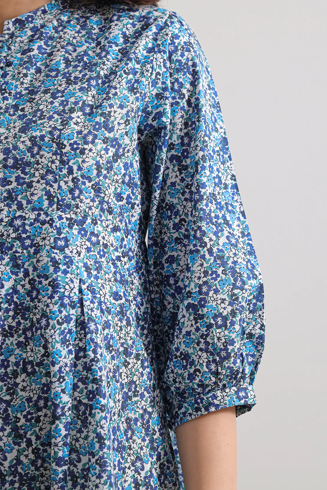 Printed Strip Lawn Stitched Dress - Image 3