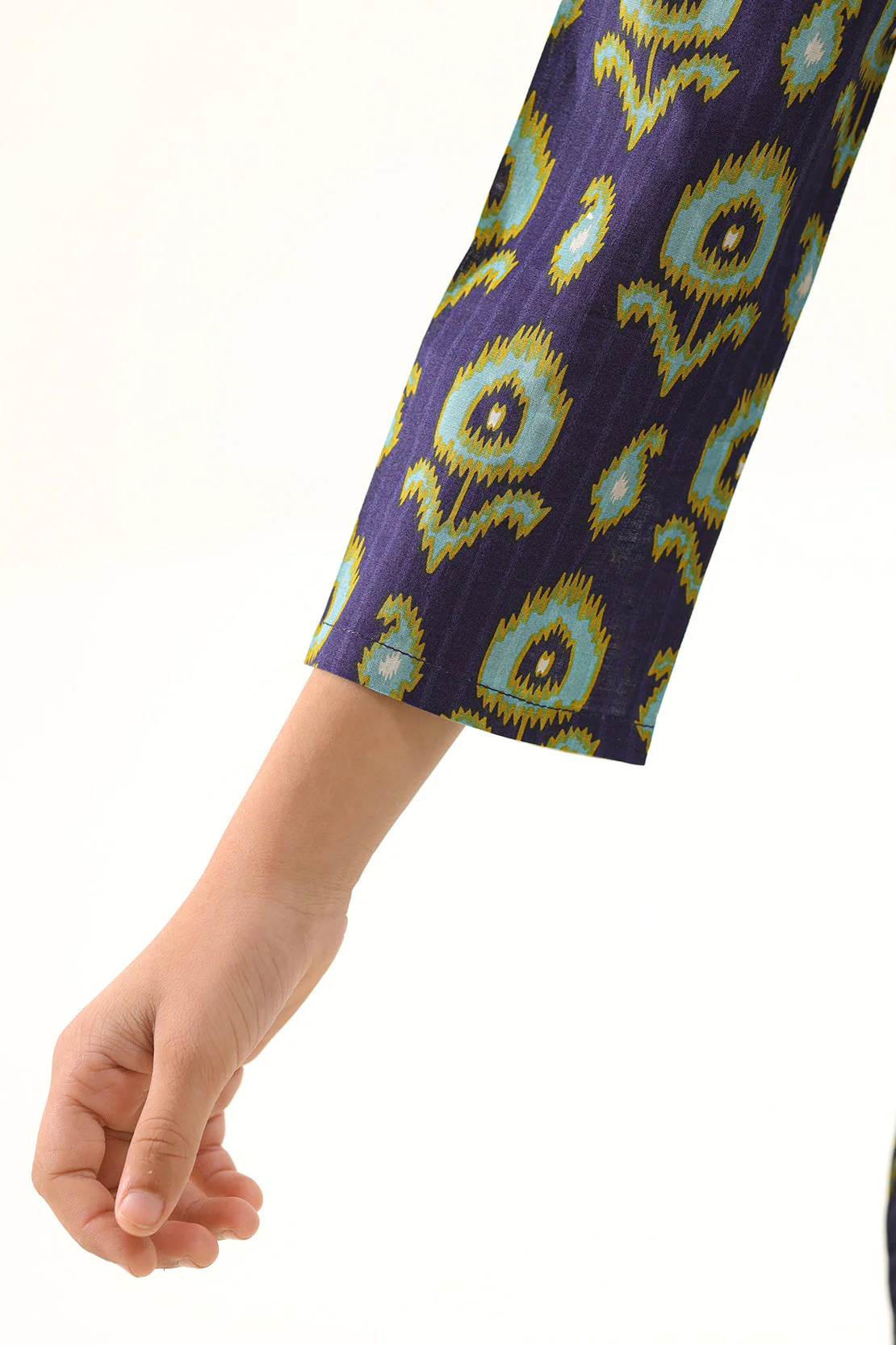 Printed Strip Lawn Stitched Shirt For Kids - Image 6