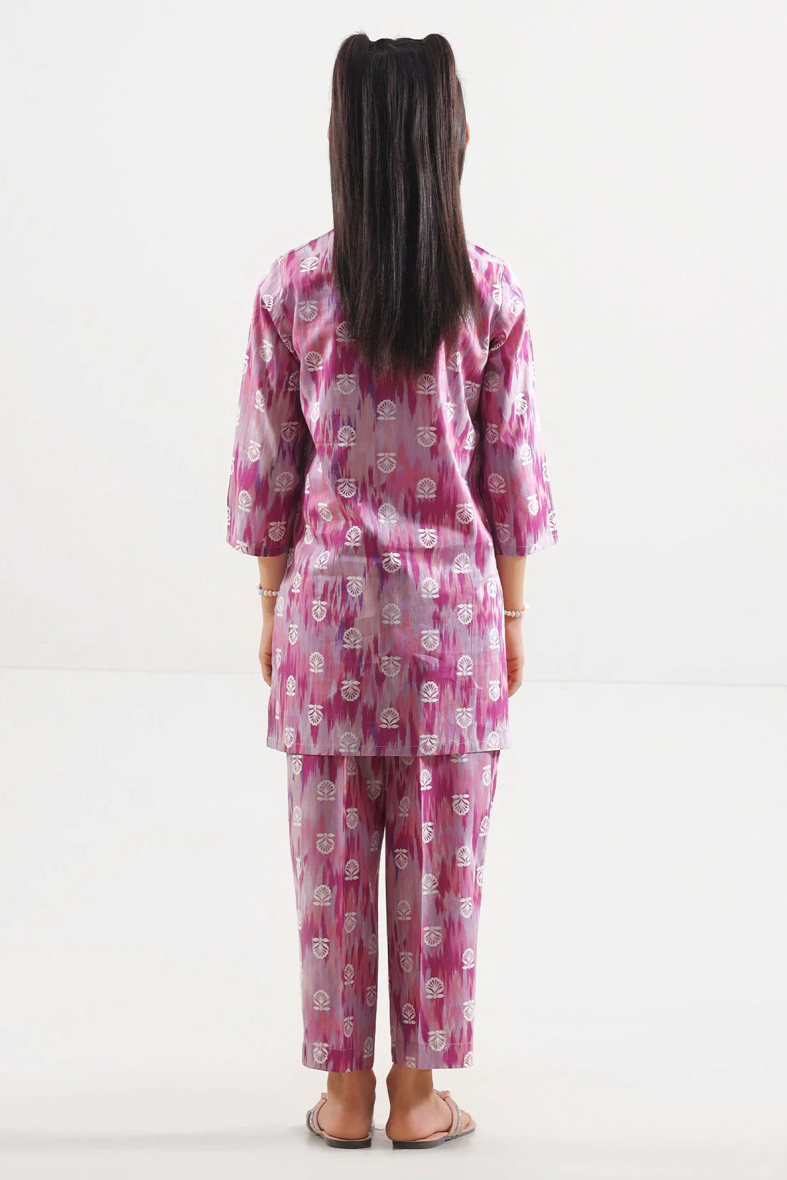 Printed Strip Lawn Stitched Shirt For Kids - Image 6