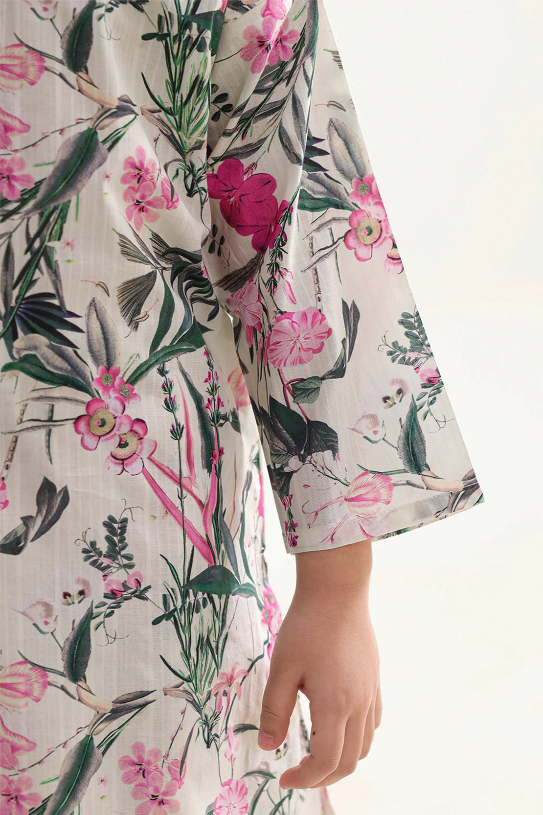 Printed Strip Lawn Stitched Shirt For Kids - Image 6