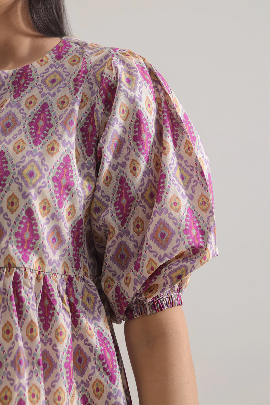 Printed Strip Lawn Stitched Shirt - Image 5