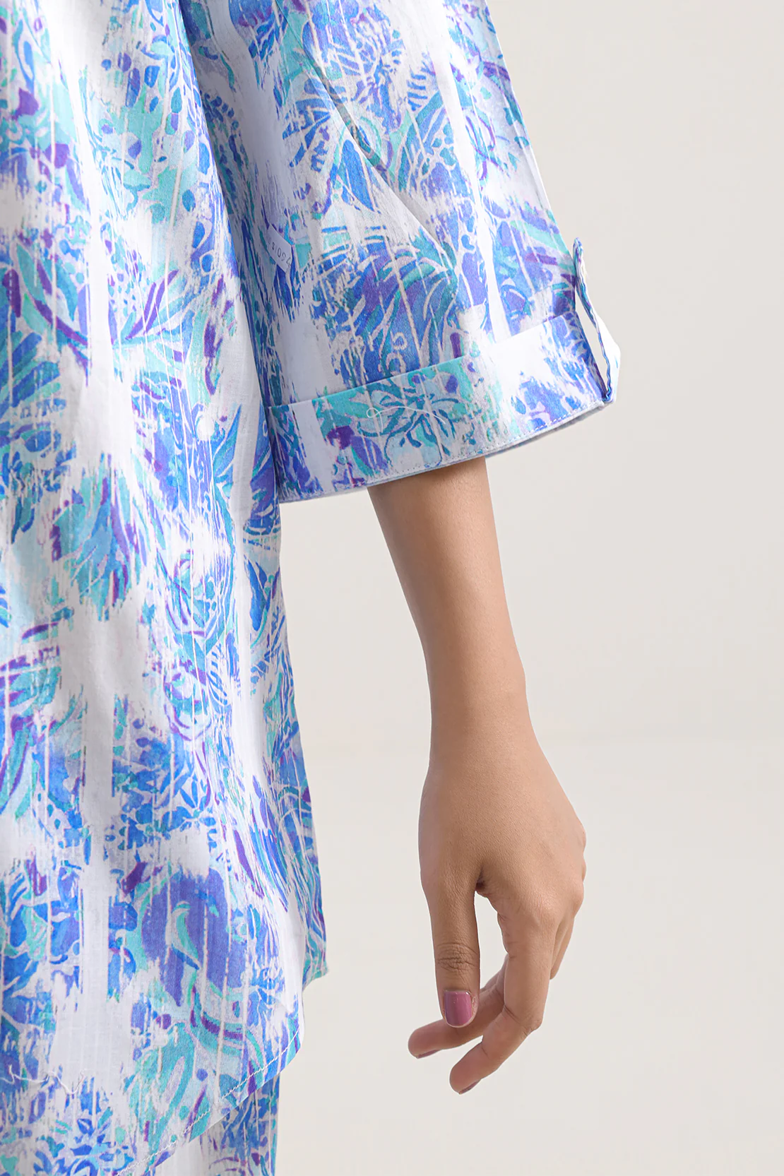 Printed Strip Lawn Stitched Shirt - Image 4