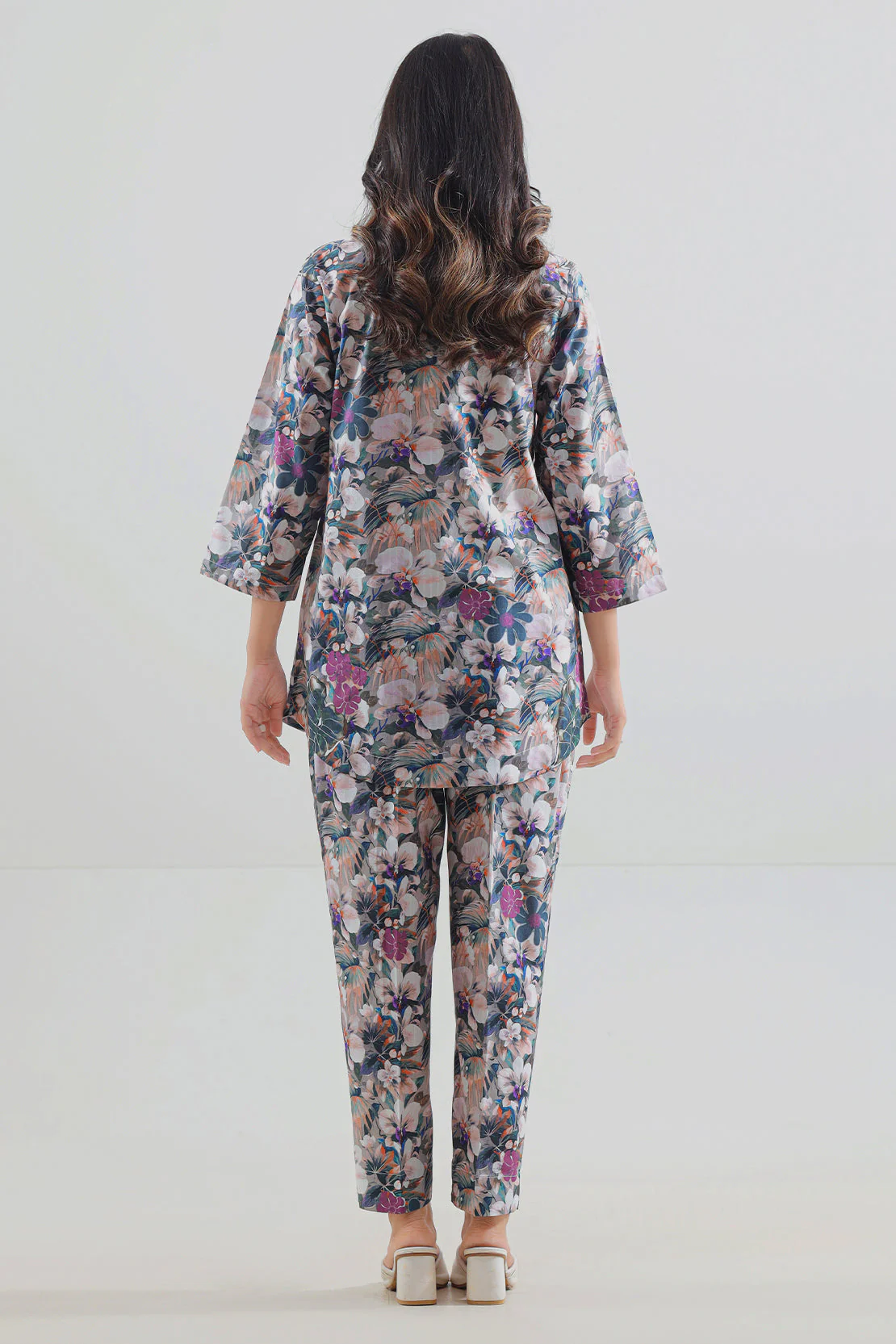 Printed Strip Lawn Stitched Shirt - Image 4
