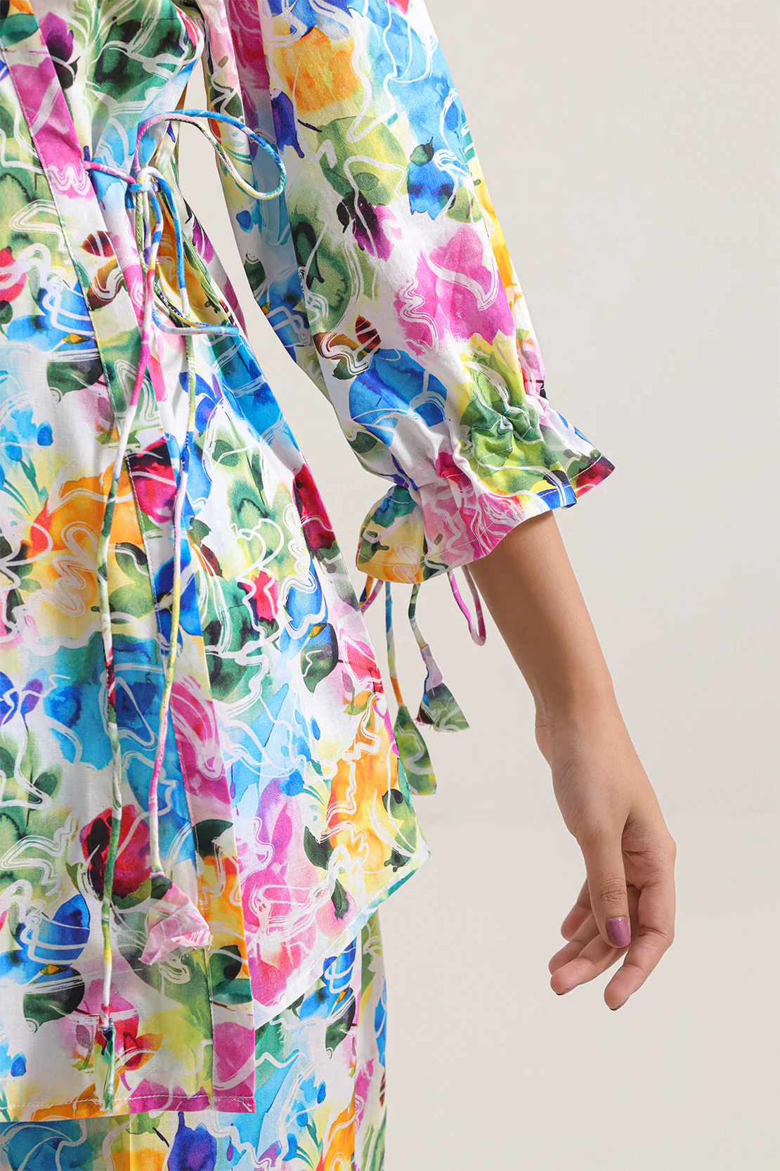 Printed Strip Lawn Stitched Shirt - Image 4