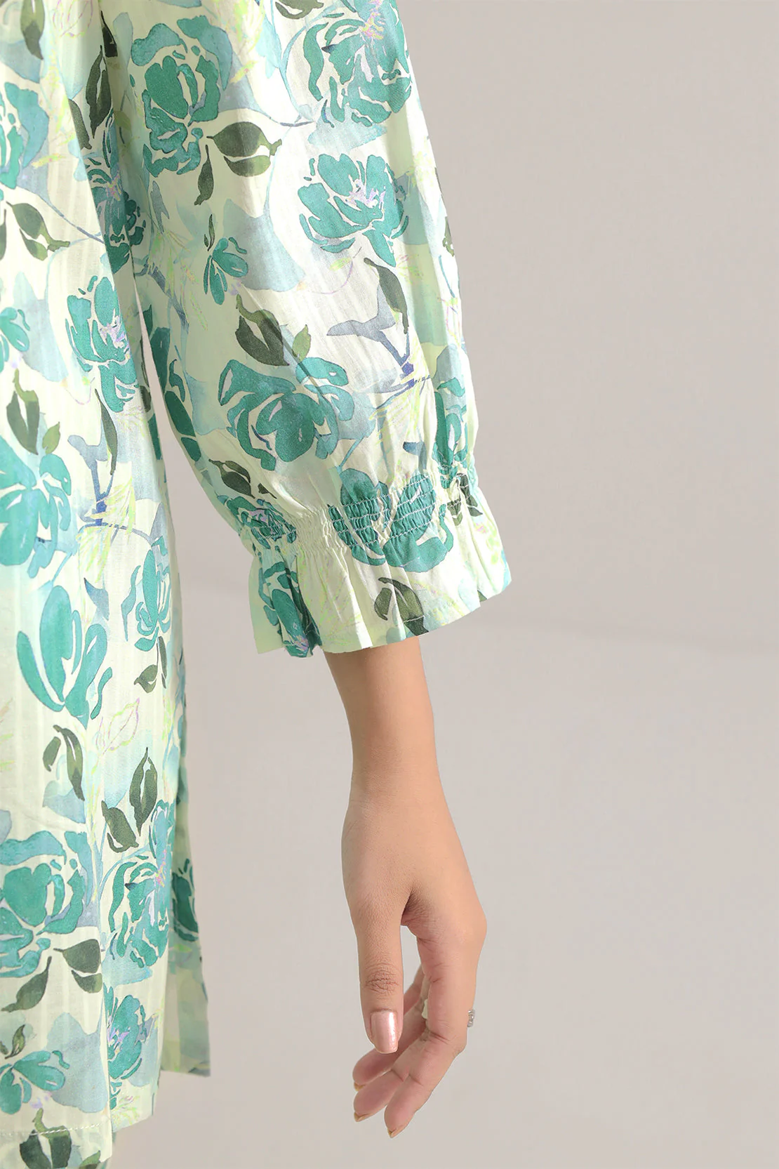 Printed Strip Lawn Stitched Shirt - Image 6