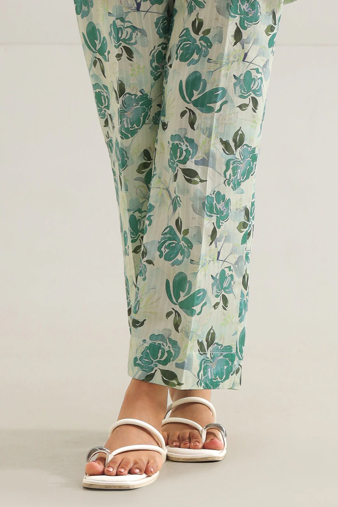 Printed Strip Lawn Stitched Shirt - Image 8