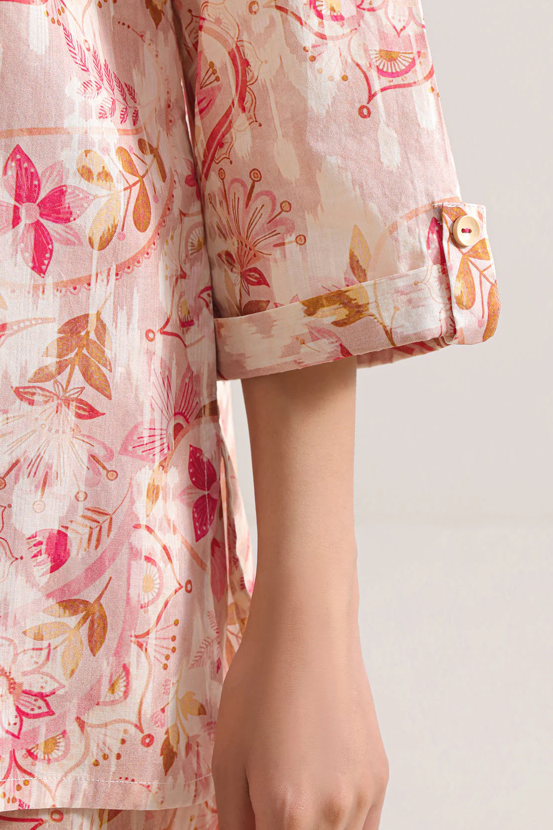 Printed Strip Lawn Stitched Shirt - Image 5