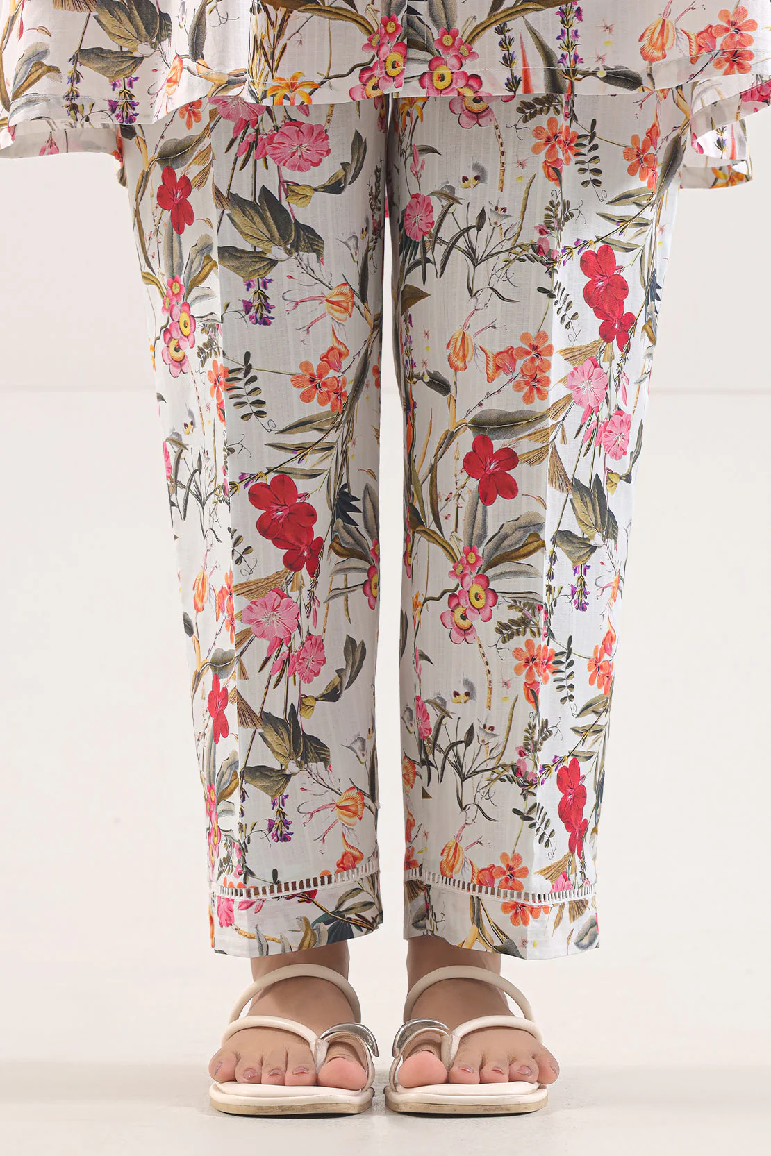 Printed Strip Lawn Stitched Shirt - Image 5