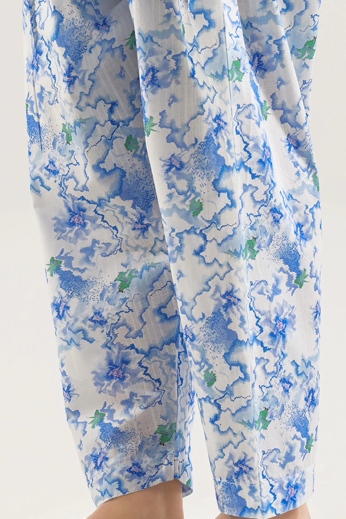 Printed Strip Lawn Stitched Shirt - Image 4