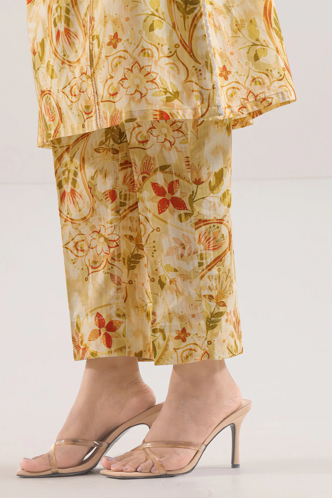 Printed Strip Lawn Stitched Shirt - Image 6