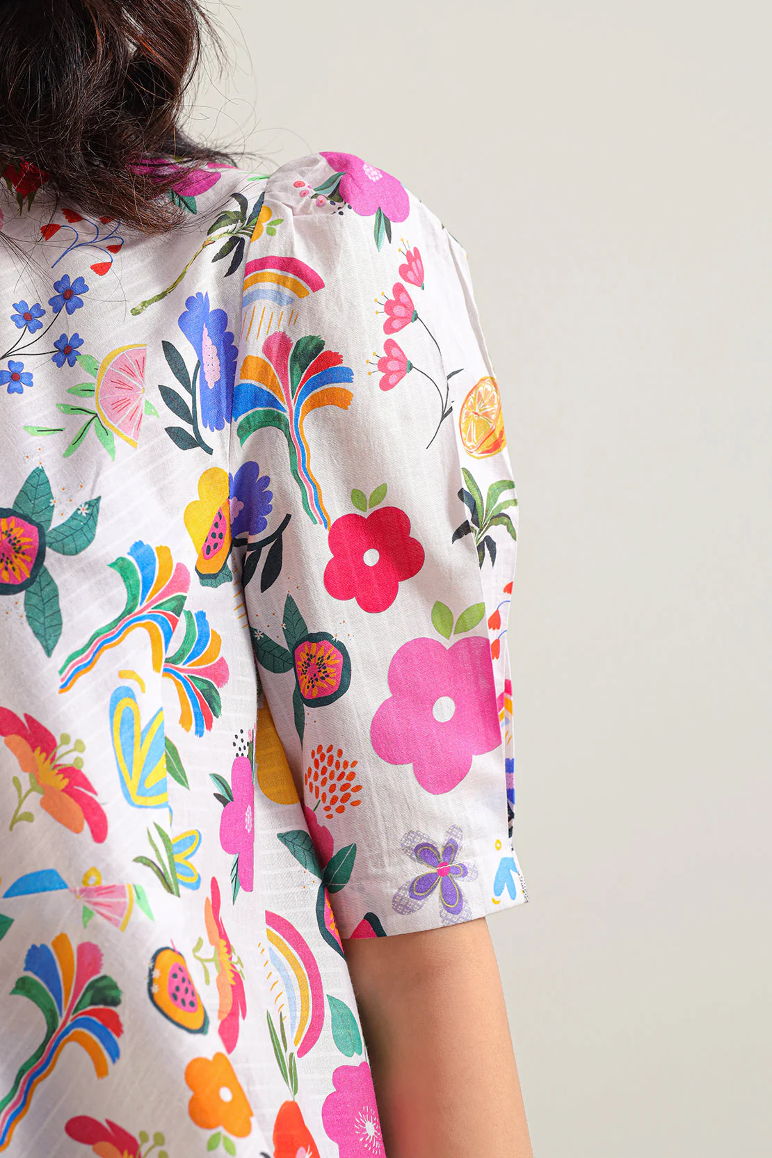 Printed Strip Lawn Stitched Shirt - Image 4