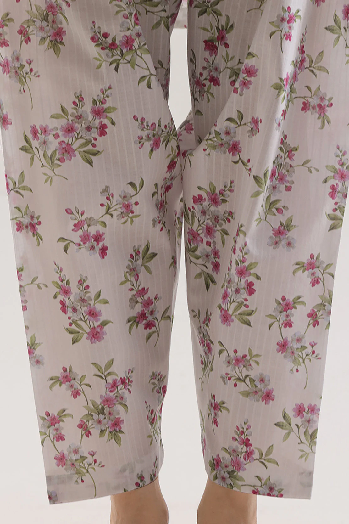 Printed Strip Lawn Stitched Shirt - Image 5