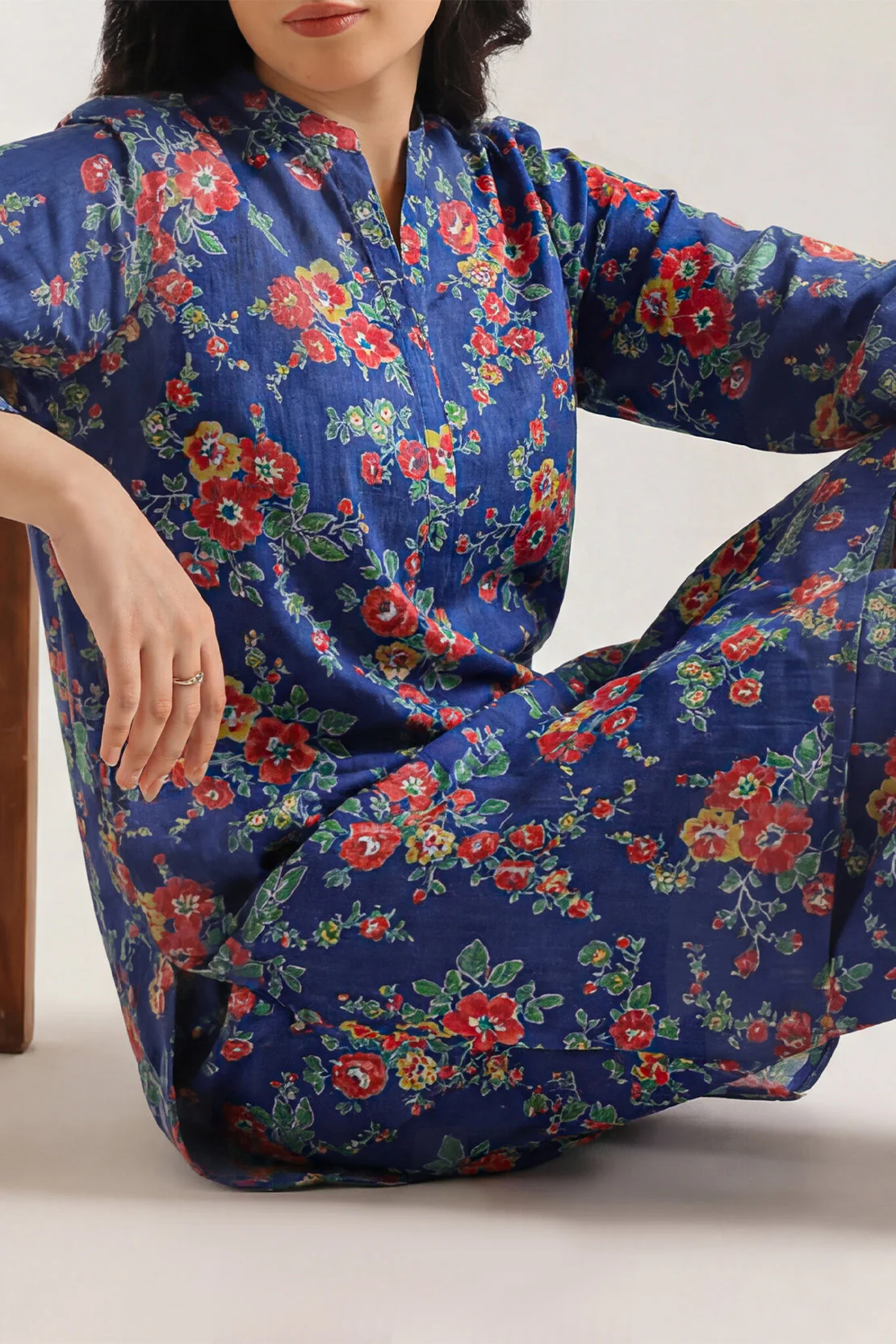 Printed Strip Lawn Stitched Shirt