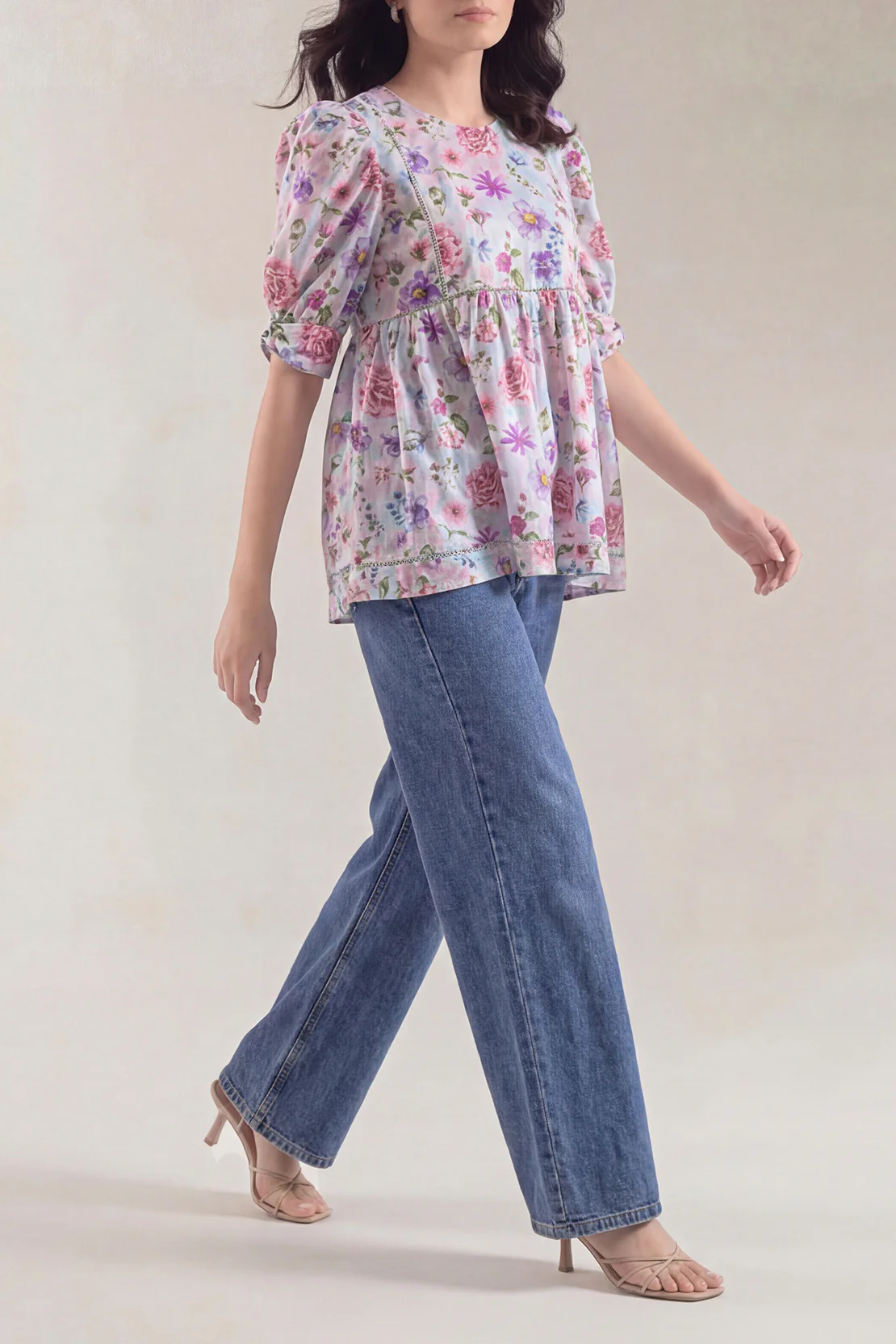 Printed Strip Lawn Stitched Shirt