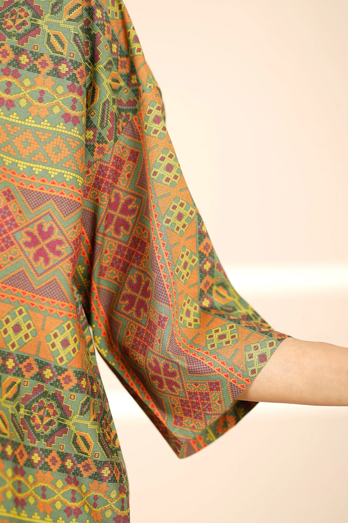 Printed Viscose Twill Stitched 2 Piece (Shirt/Trouser) - Image 6