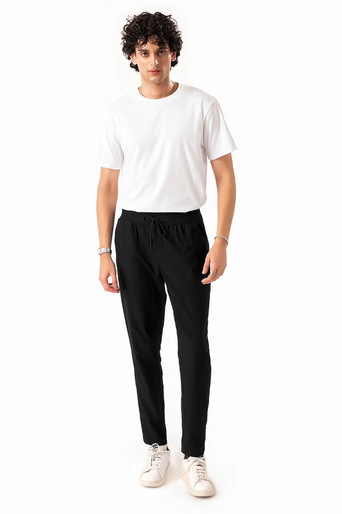 Relaxed Drawstring Trousers - Image 2