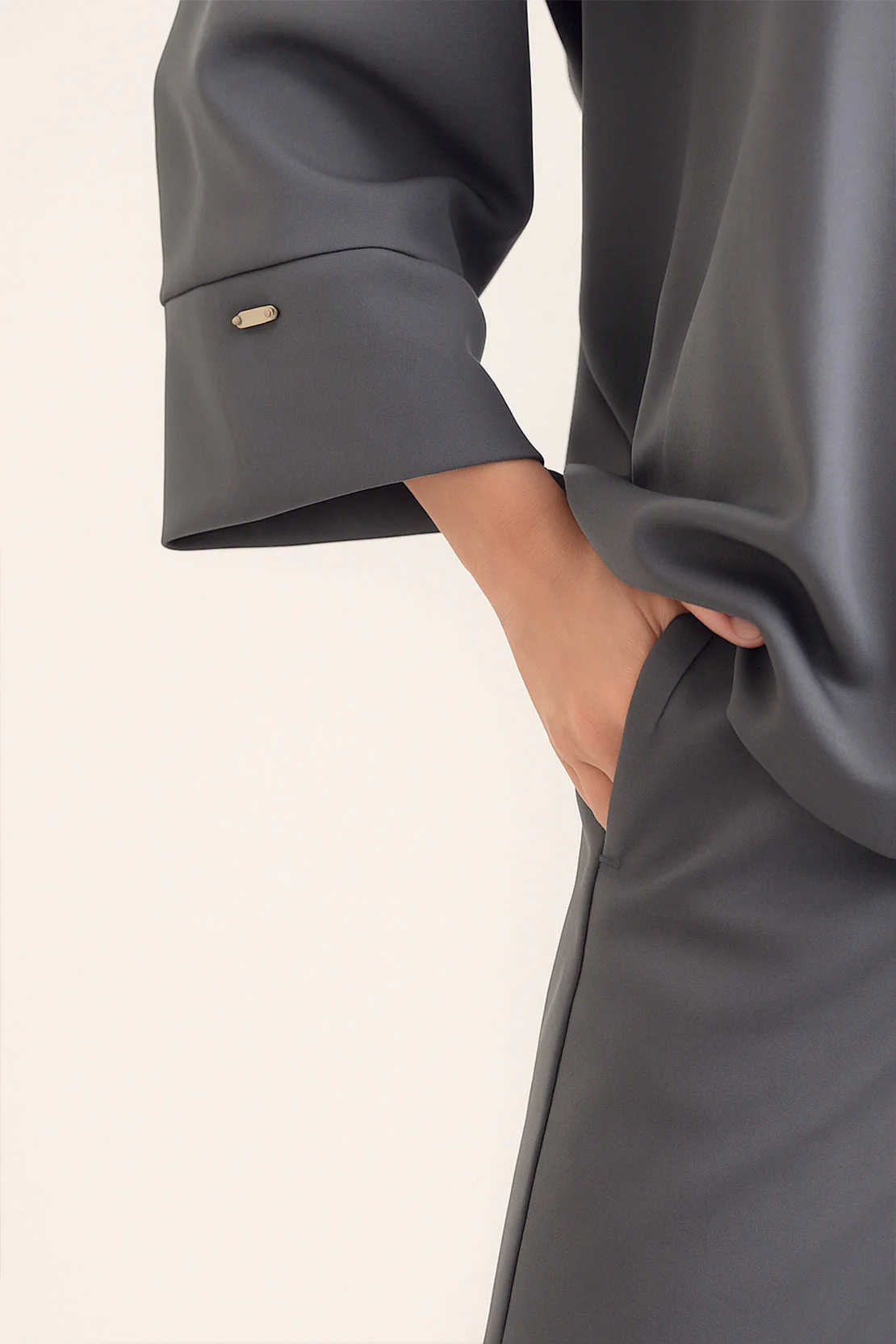 Relaxed Silky Co-Ord Set - Image 3