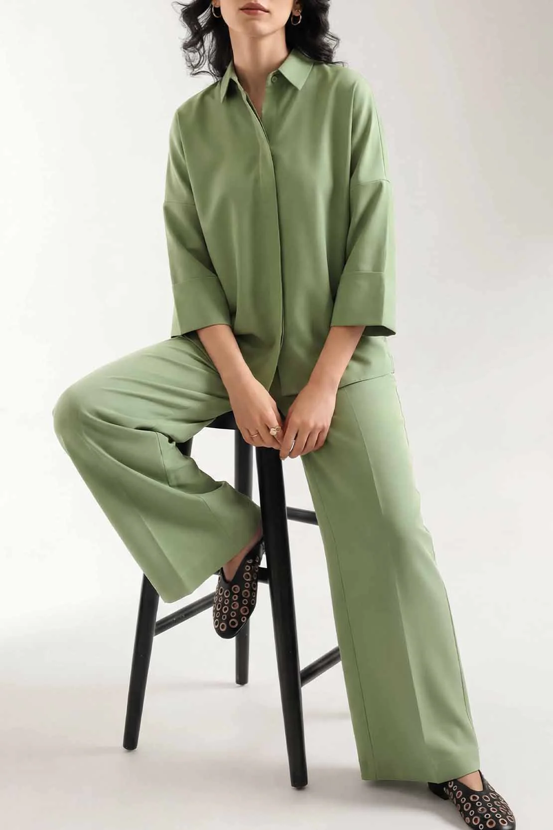 Relaxed Silky Co-Ord Set - Image 2