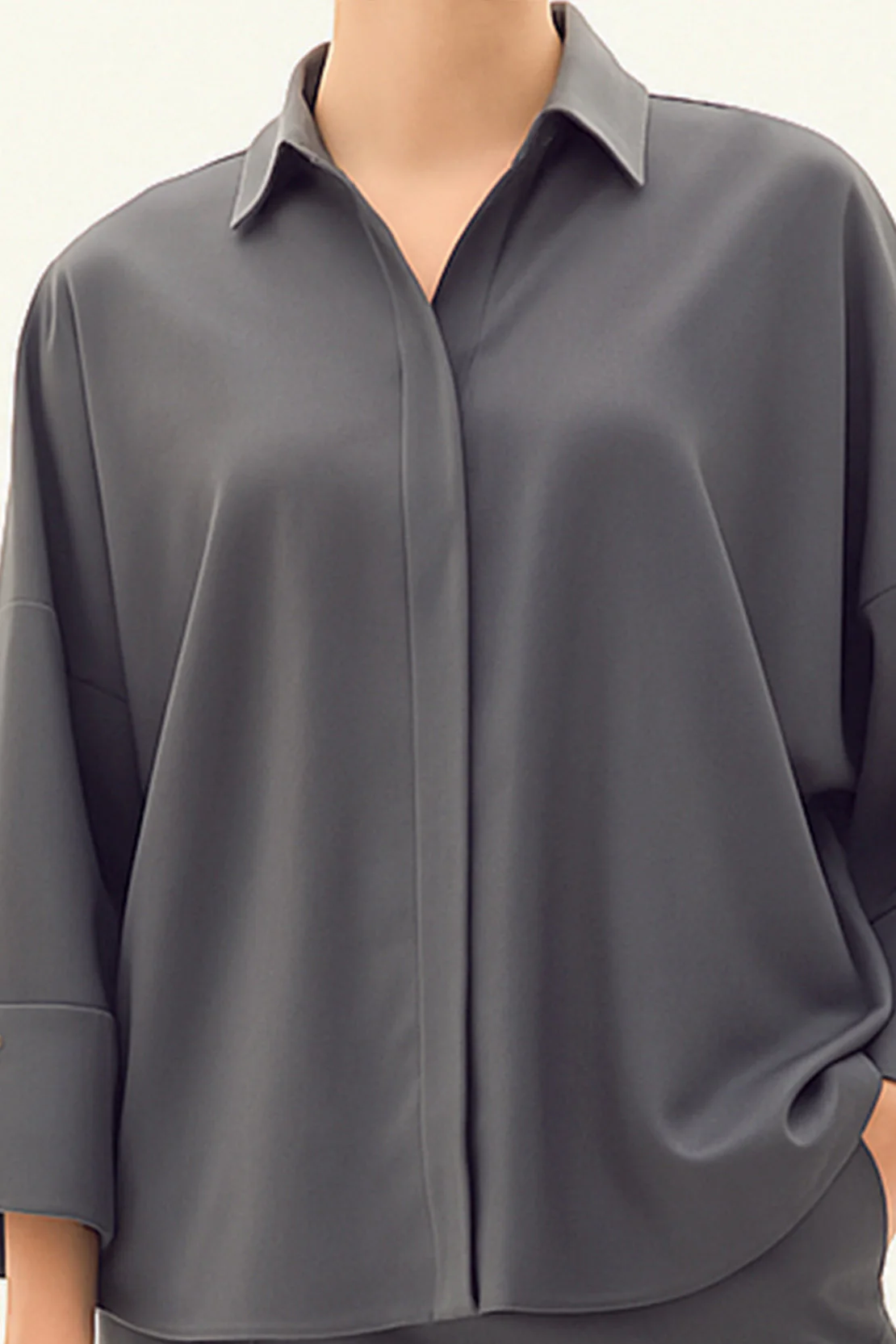 Relaxed Silky Shirt - Image 3