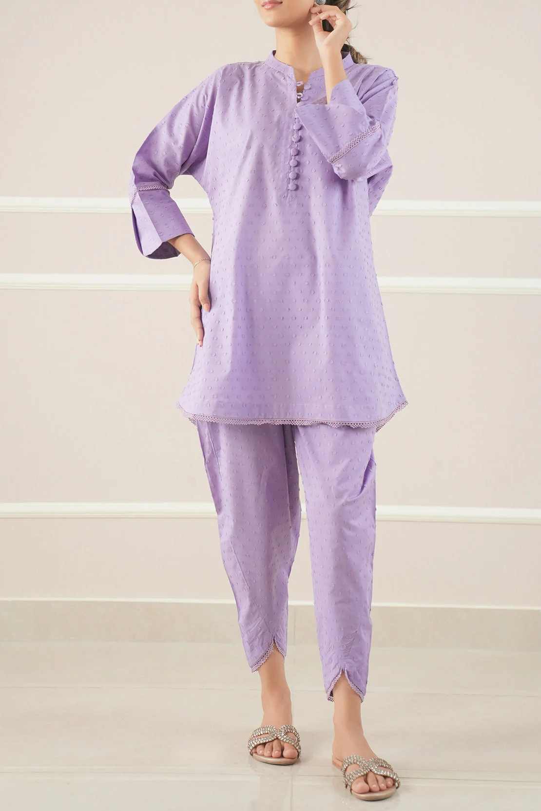 Reverse Jacquard Stitched 2 Piece (Shirt/Trouser)