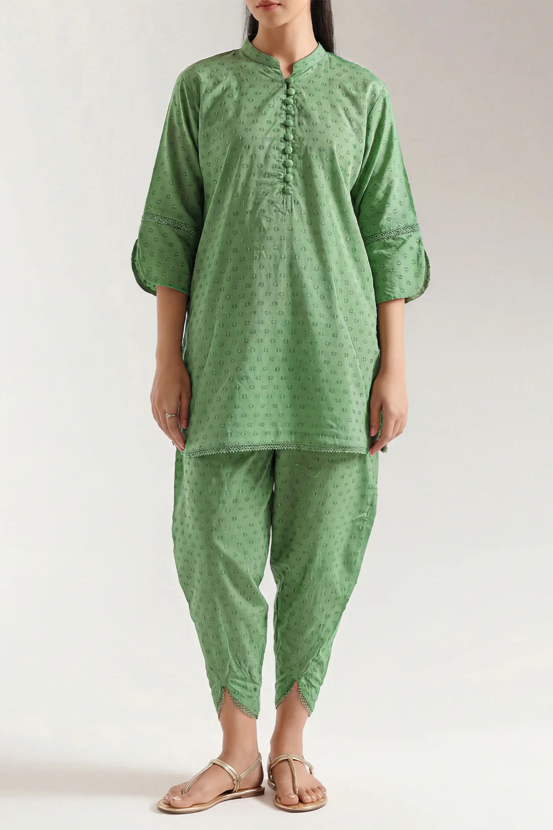 Reverse Jacquard Stitched 2 Piece (Shirt/Trouser)