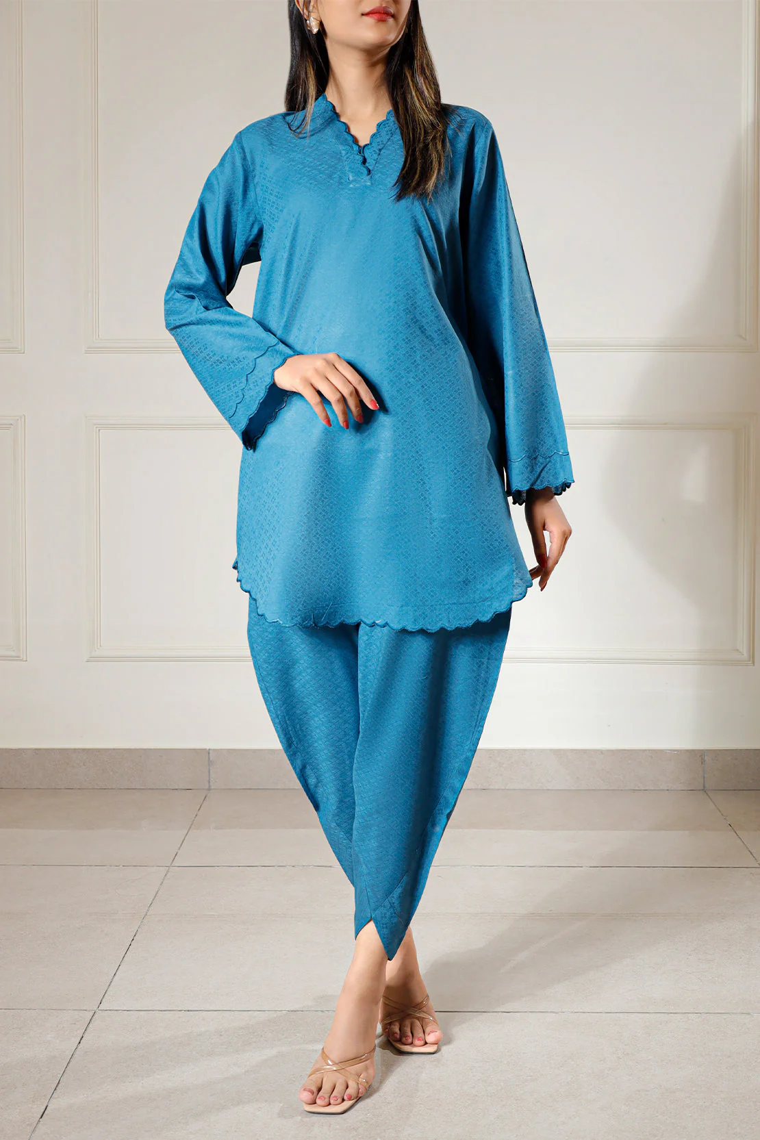Reverse Jacquard Stitched 2 Piece (Shirt/Trouser) - Image 2