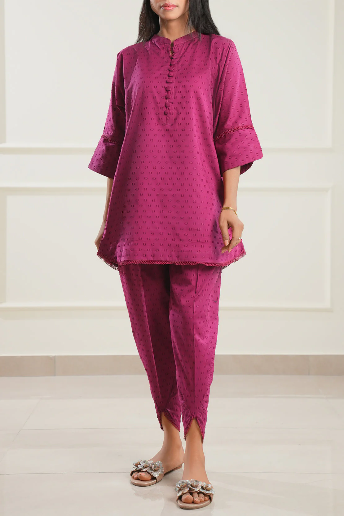 Reverse Jacquard Stitched 2 Piece (Shirt/Trouser) - Image 2