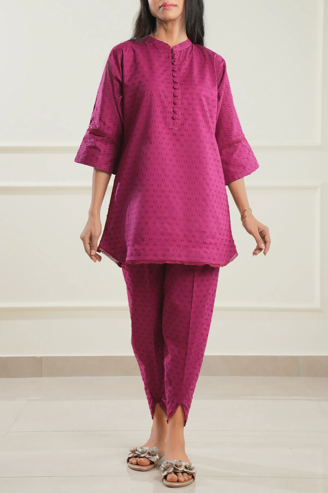 Reverse Jacquard Stitched 2 Piece (Shirt/Trouser) - Image 4
