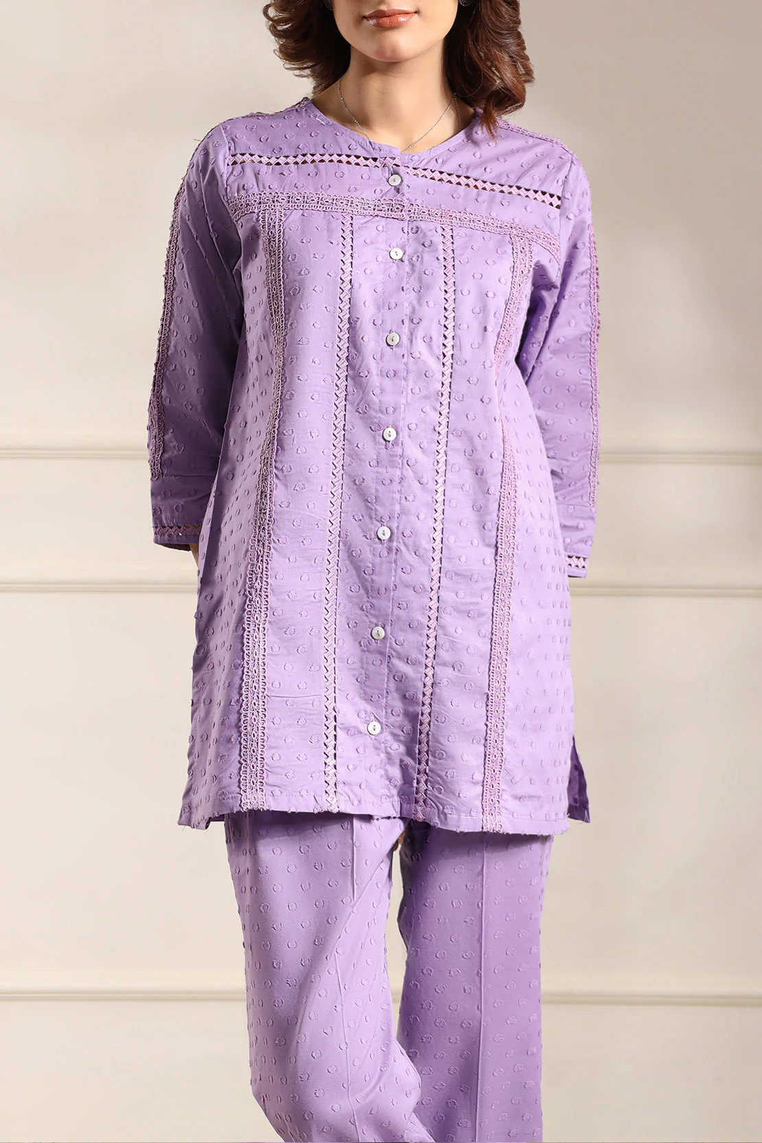 Reverse Jacquard Stitched 2 Piece (Shirt/Trouser) - Image 5