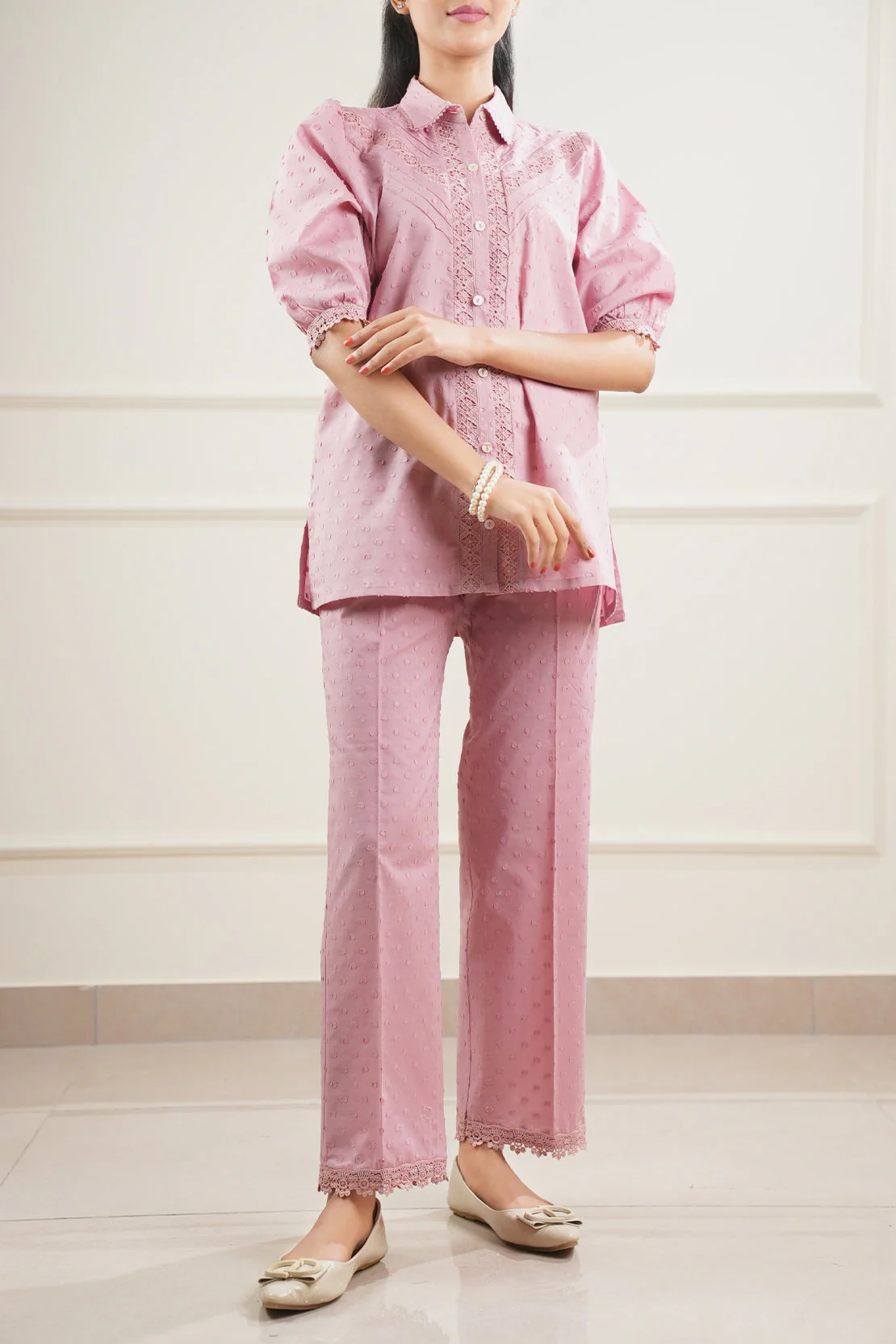 Reverse Jacquard Stitched Shirt