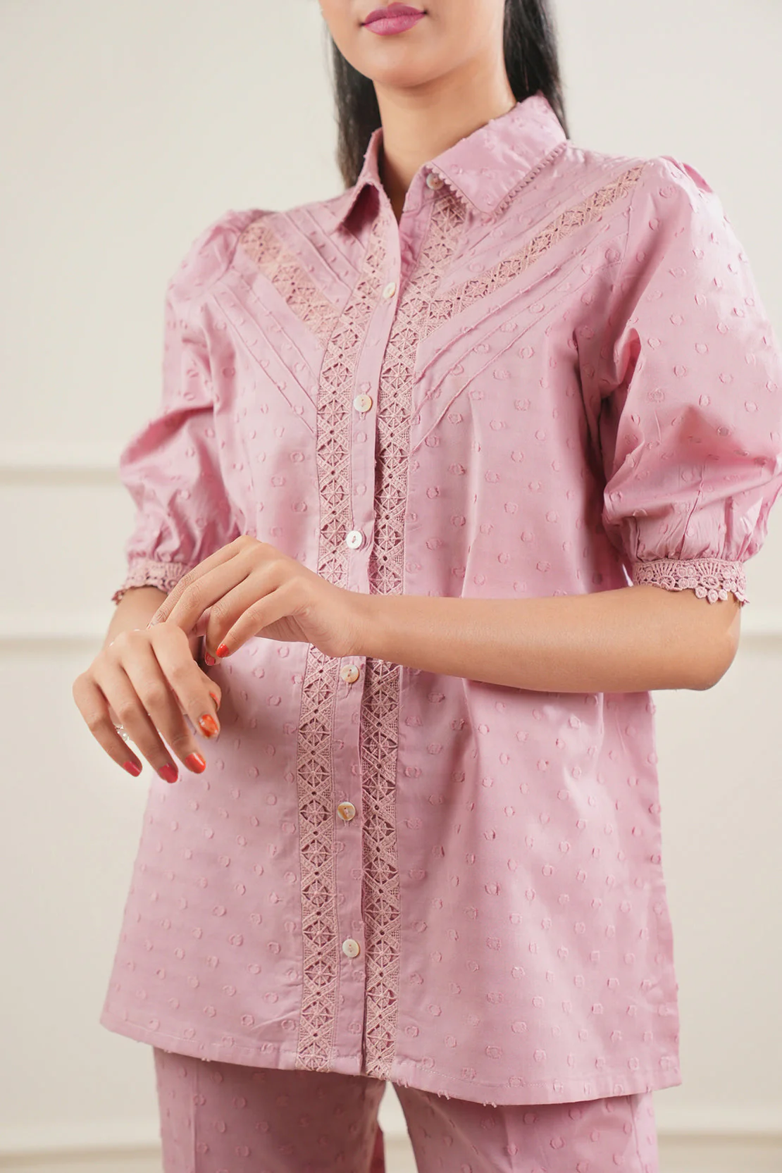Reverse Jacquard Stitched Shirt - Image 3