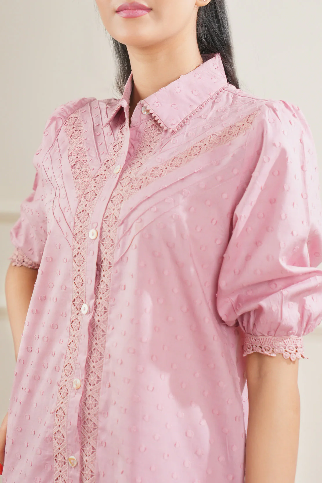 Reverse Jacquard Stitched Shirt - Image 4