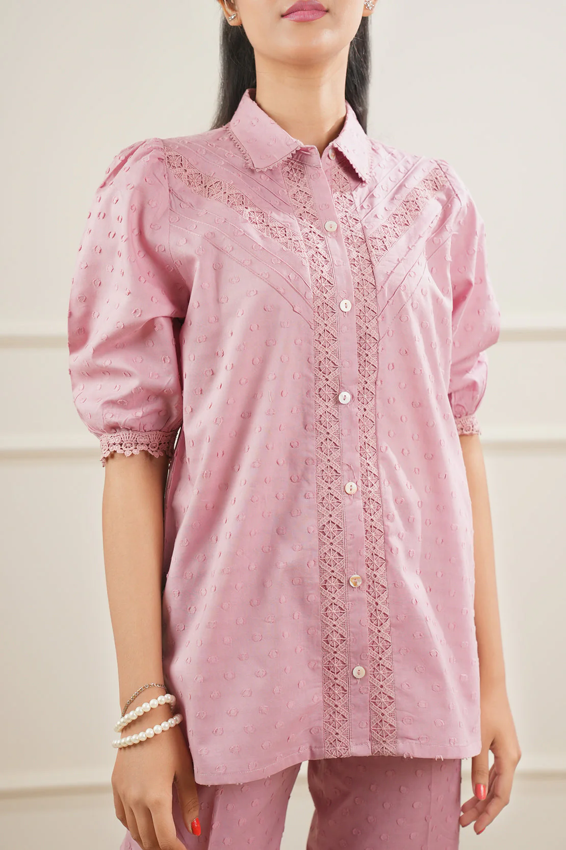 Reverse Jacquard Stitched Shirt - Image 5