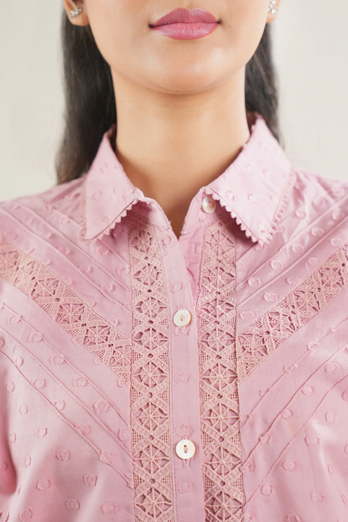 Reverse Jacquard Stitched Shirt - Image 7