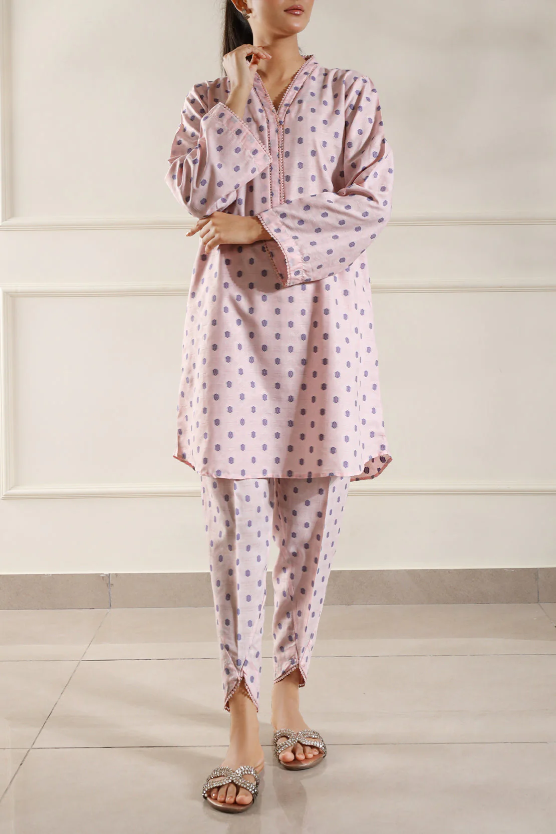 Reverse Jacquard Stitched Shirt