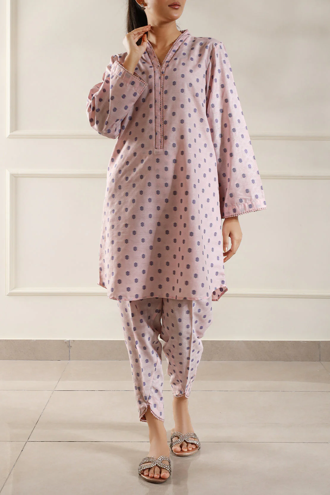 Reverse Jacquard Stitched Shirt - Image 2