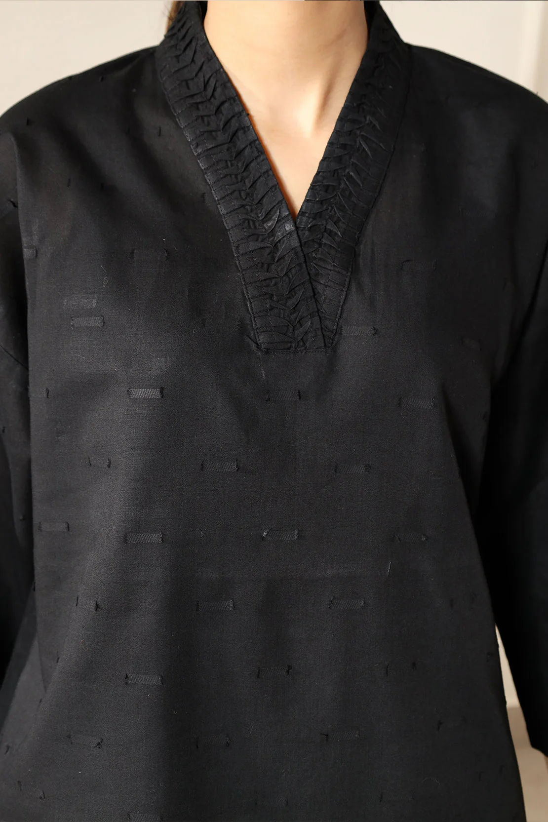 Reverse Jacquard Stitched Shirt - Image 7